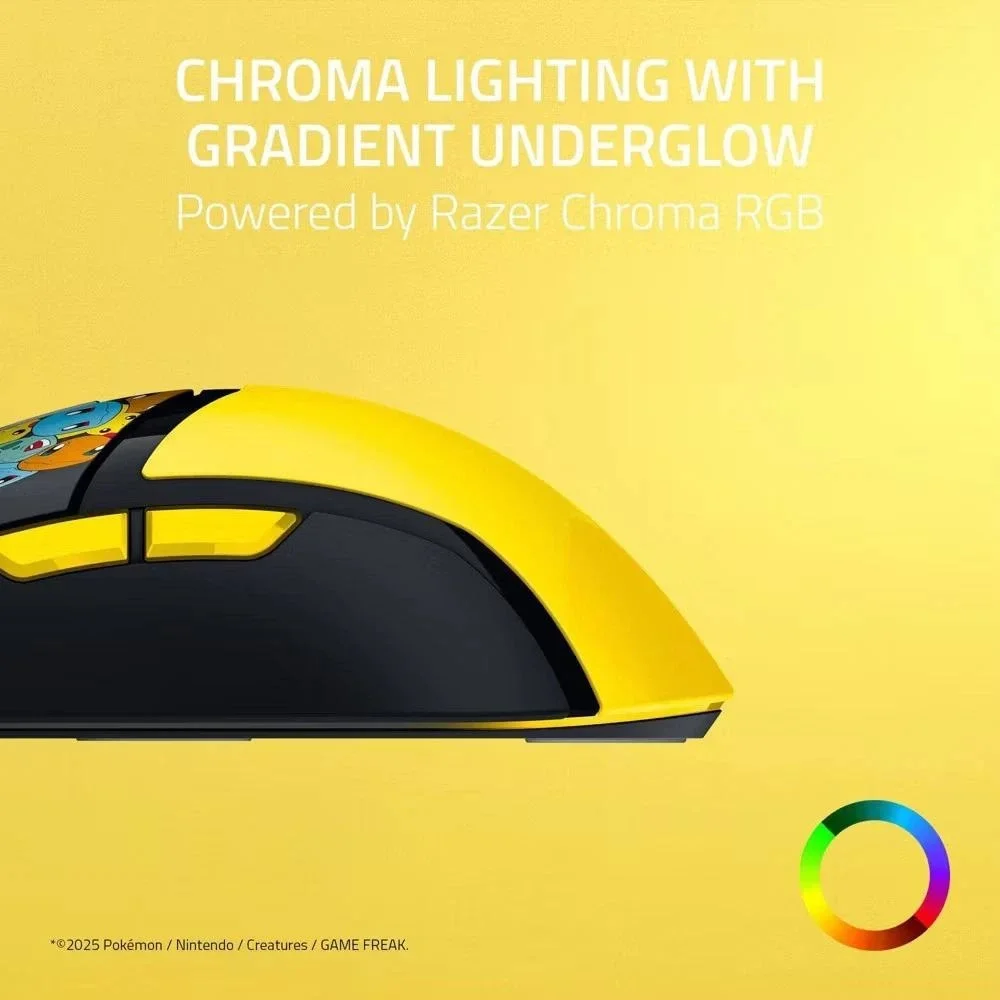 New! Razer Cobra Gaming Mouse Pokemon Kanto Starters Edition Customizable Gen-3